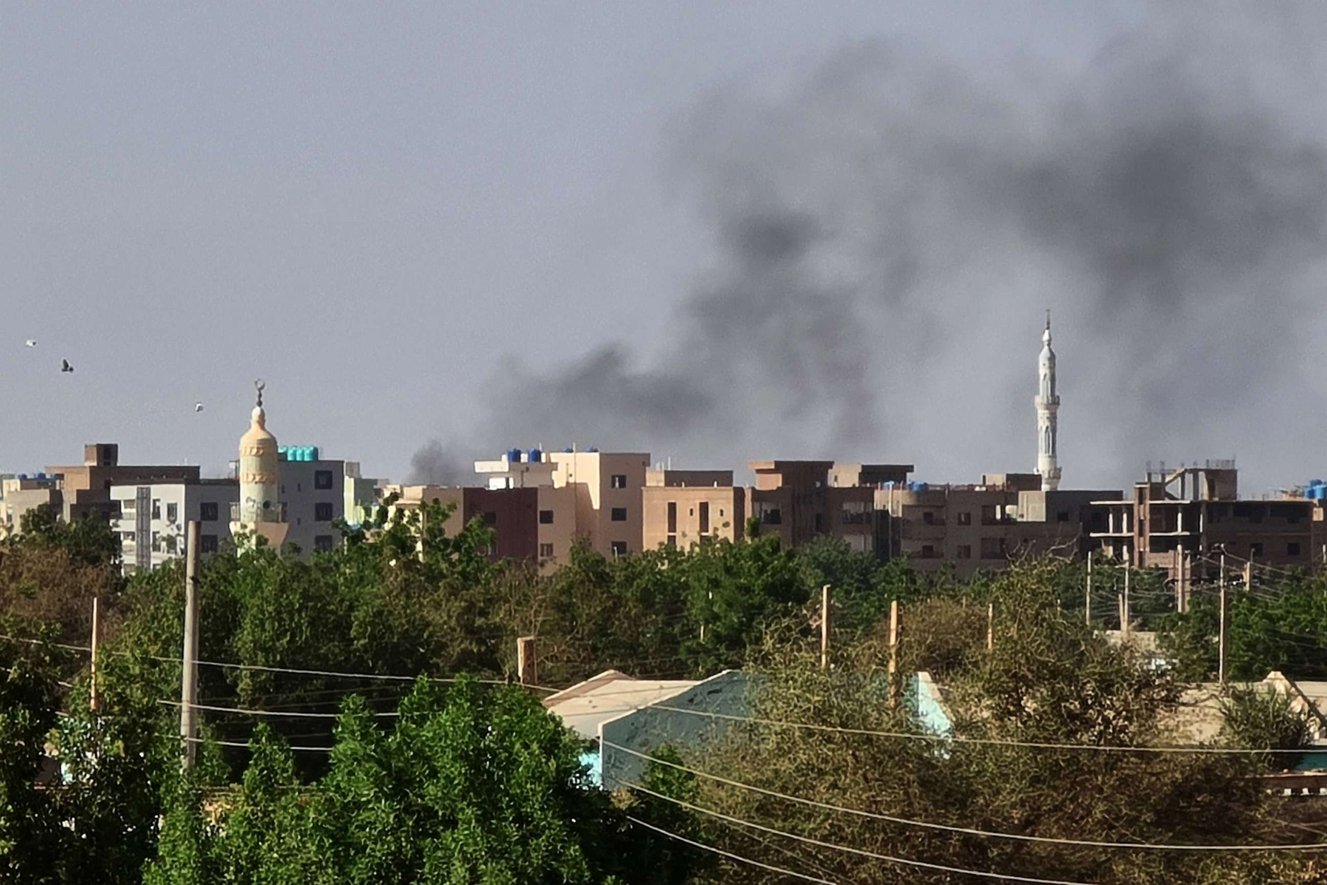 PHOTO: Smoke billows over Khartoum, Sudan, May 7, 2023, amid ongoing fighting between the forces of two rival generals.