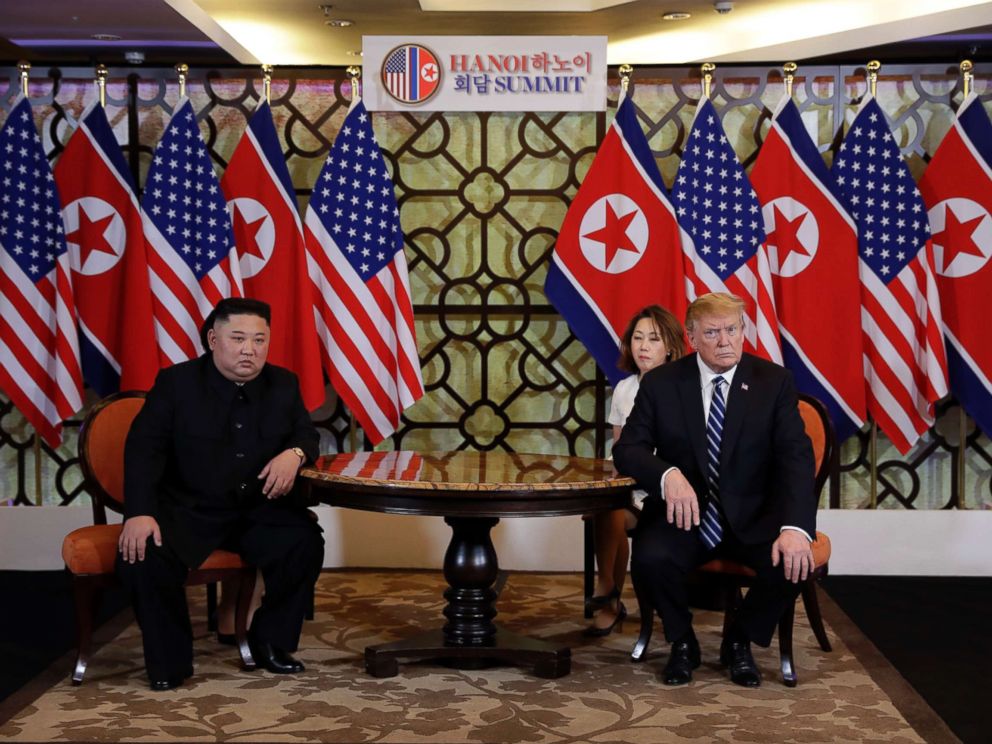 PHOTO: President Donald Trump meets North Korean leader Kim Jong Un, Feb. 28, 2019, in Hanoi, Vietnam.