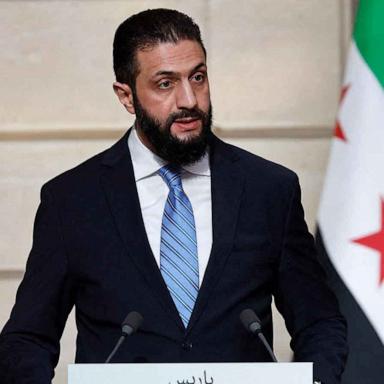 Al-Sharaa led the rebel offensive that toppled the Assad regime in 2024.
