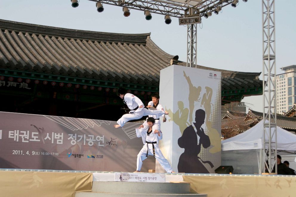 PHOTO: Korea's Kukkiwon taekwondo demonstration team has captivated audiences worldwide with their skills in a video that went viral.