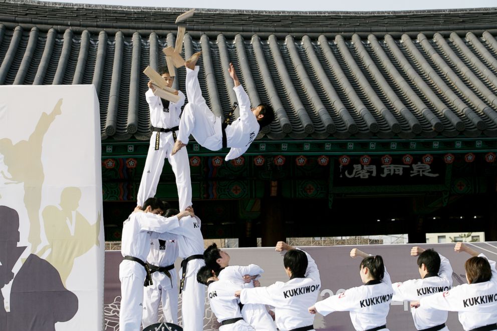 PHOTO: Korea's Kukkiwon taekwondo demonstration team has captivated audiences worldwide with their skills in a video that went viral.