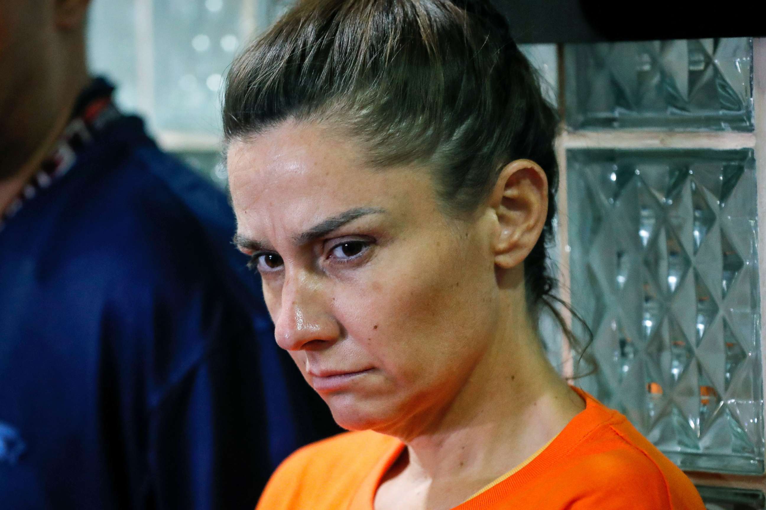 PHOTO:  Jennifer Talbot looks on during a press conference at the National Bureau of Investigation (NBI) in Manila, Philippines, Sept. 5, 2019. 
