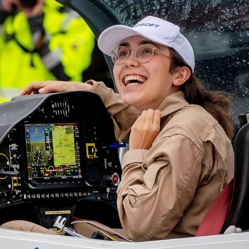 19-year-old breaks record of youngest woman to fly solo around the