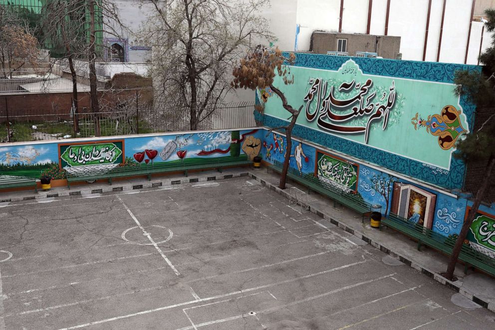 PHOTO: An empty playground at a closed school, following the outbreak of coronavirus, in Tehran, Iran March 17, 2020.