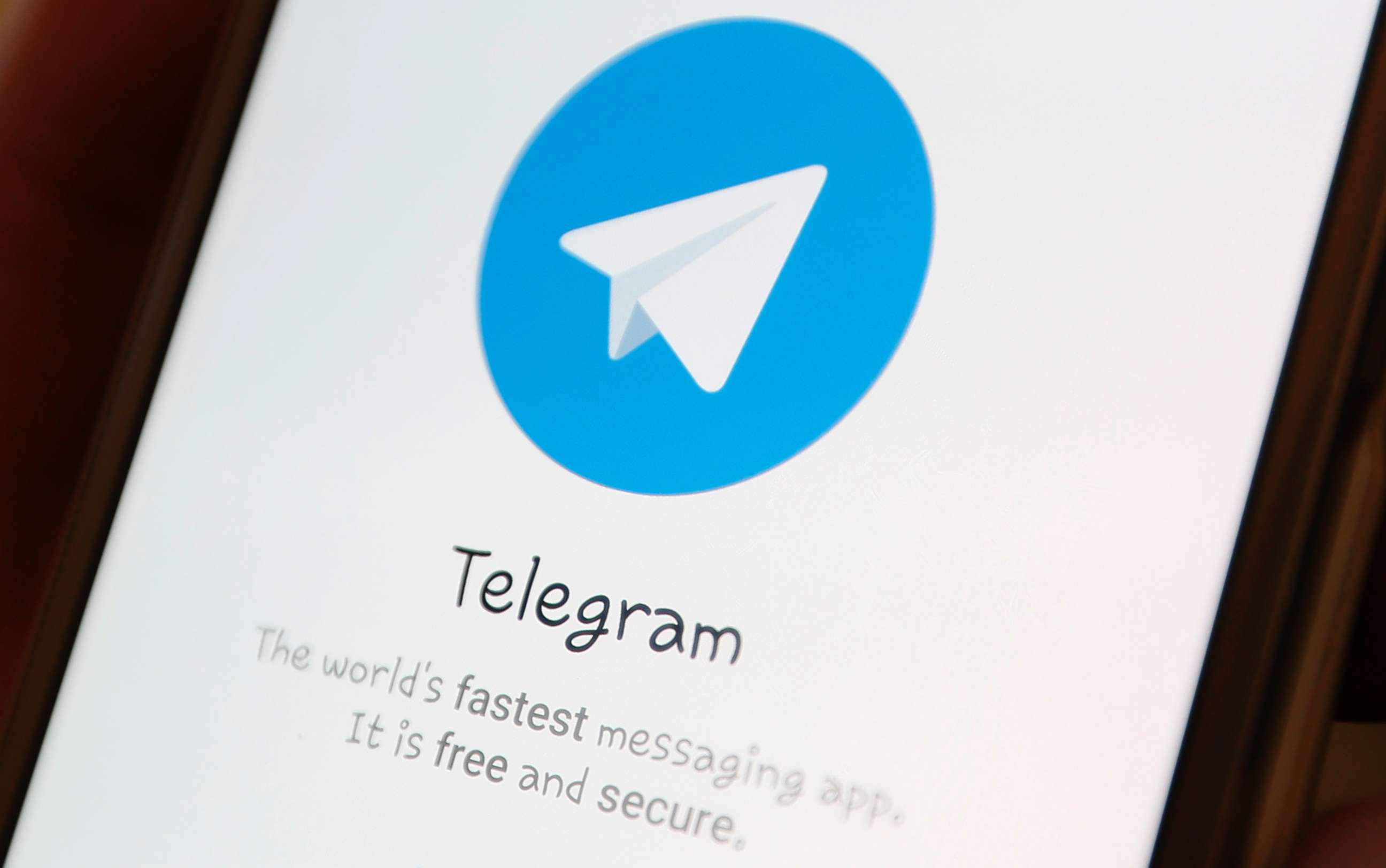 PHOTO: The Telegram logo is seen on a screen of a smartphone in this picture illustration taken April 13, 2018.