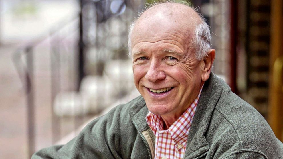 PHOTO: Tony Award winning playwright Terrence McNally in front of the Philadelphia Theater Company in Philadelphia, May 14, 2006.