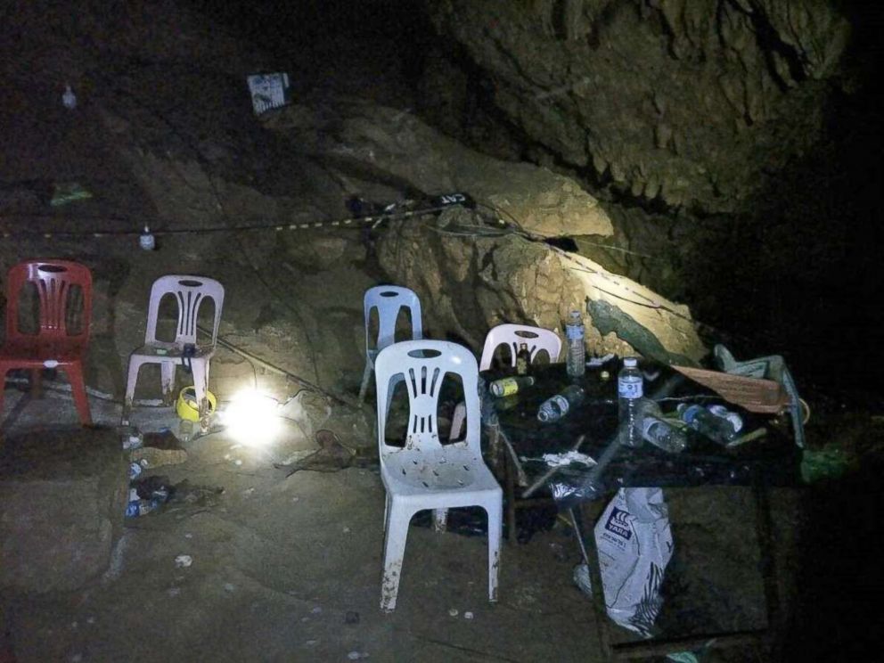 PHOTO: The cave where divers rescued twelve Thai youths and their soccer coach.