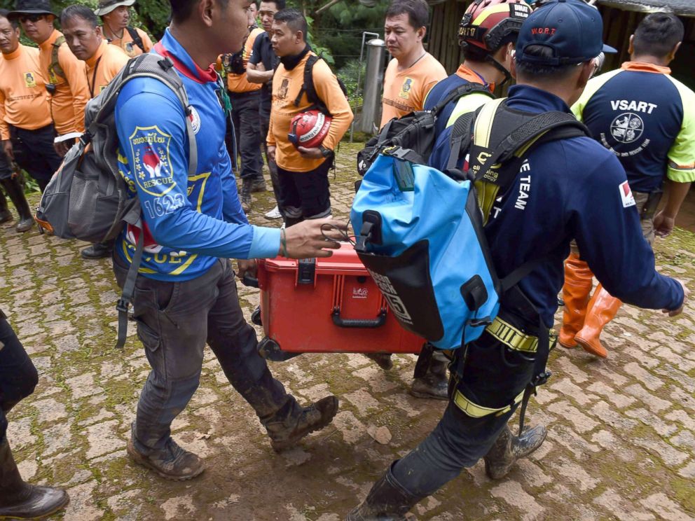 Reports Say First Two Boys Brought Out of Cave Reports Say First Two Boys Brought Out of Cave