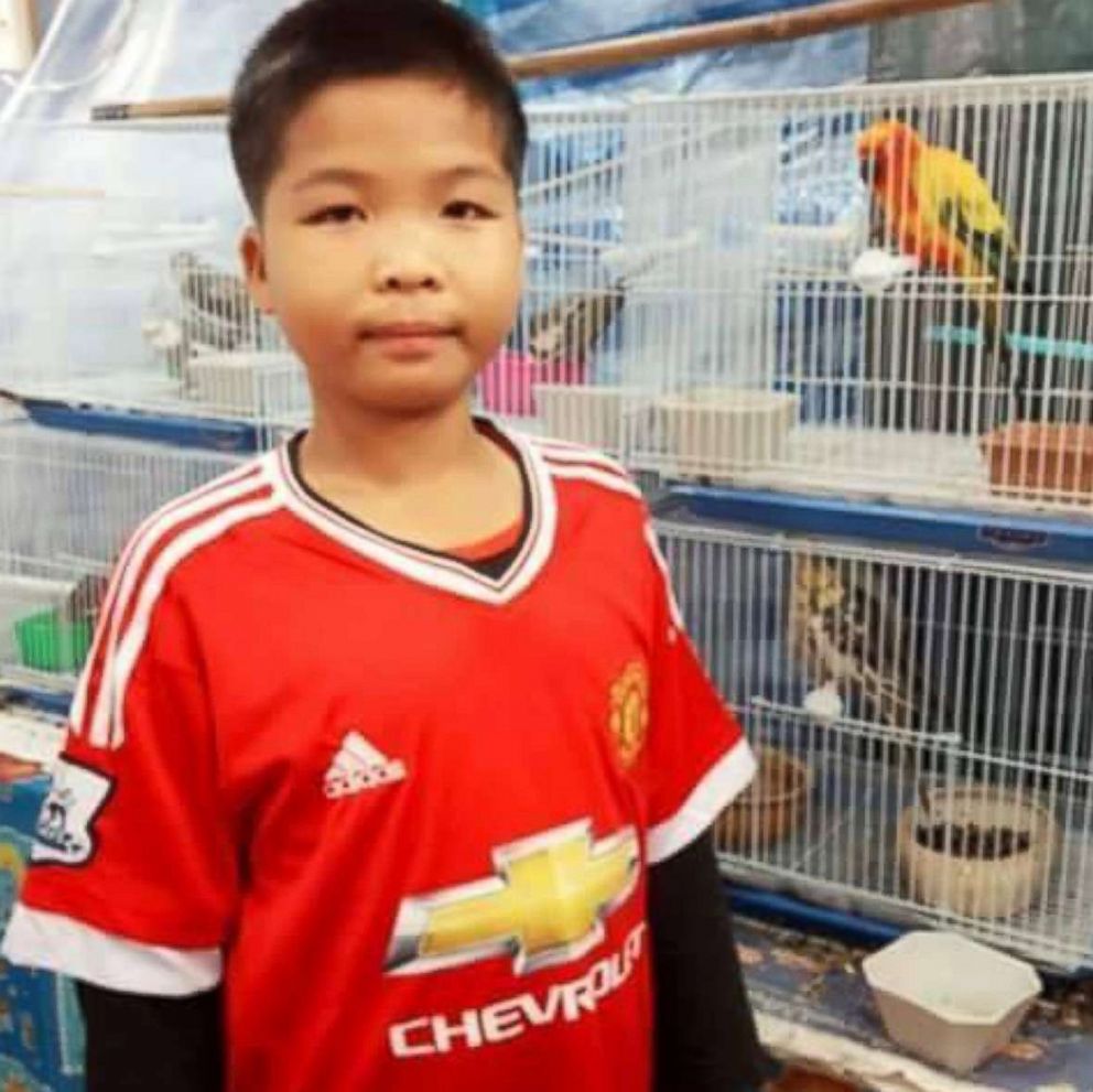 PHOTO: Panumat Sangdee, 13, of Thai youth soccer team Wild Boars is pictured in this undated Facebook photo.