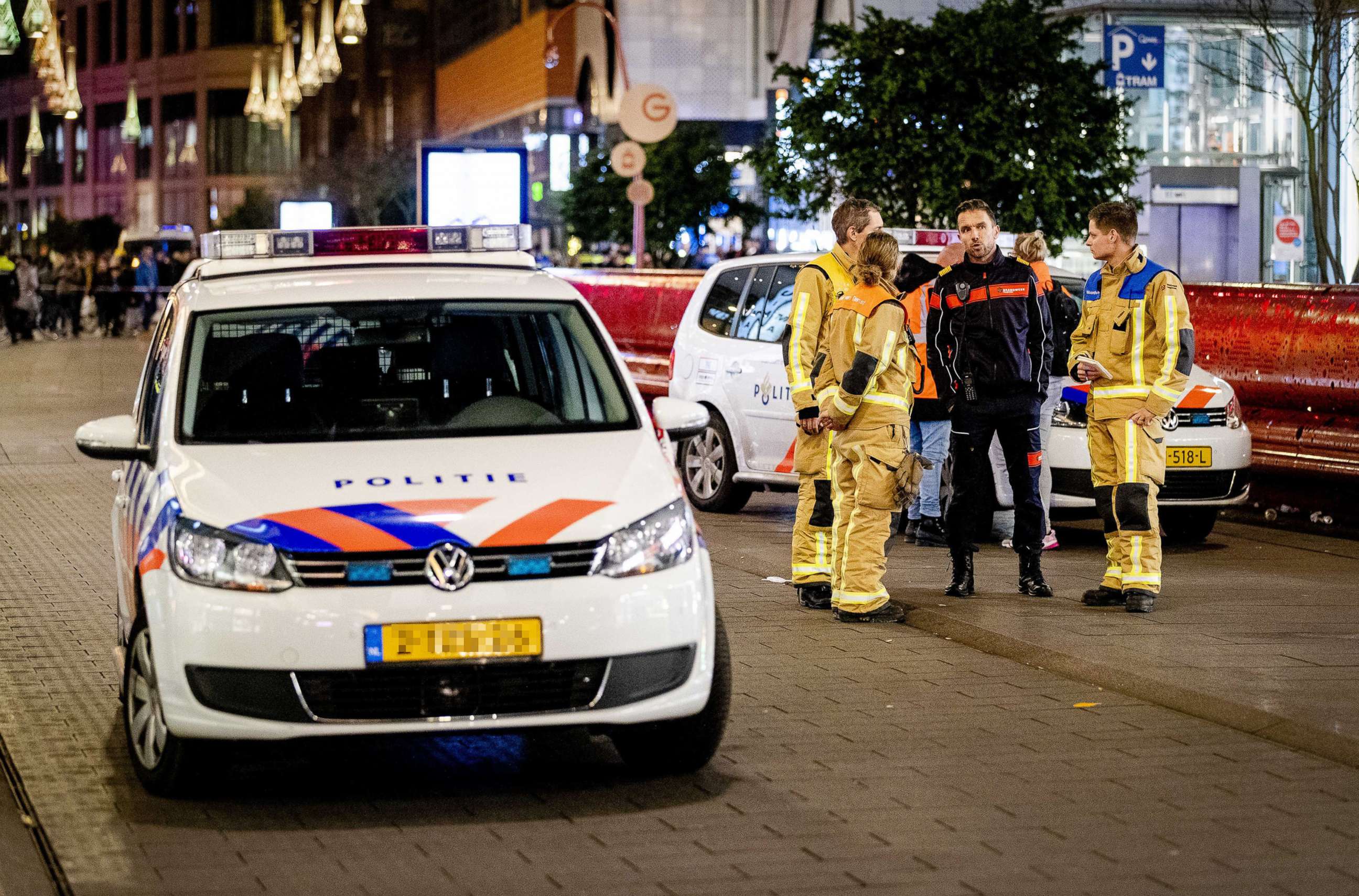 PHOTO: Police in the Grote Marktstraat in The Hague, Netherlands, Nov. 29, 2019.