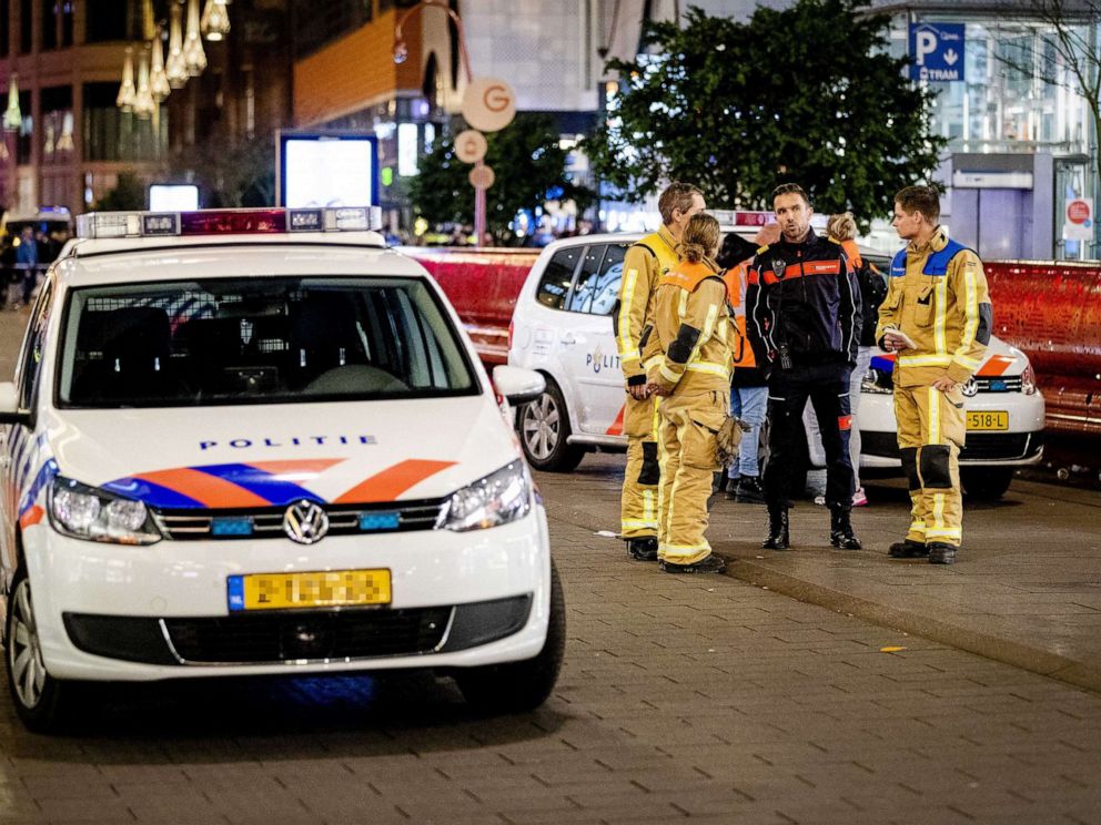 PHOTO: Police in the Grote Marktstraat in The Hague, Netherlands, Nov. 29, 2019.