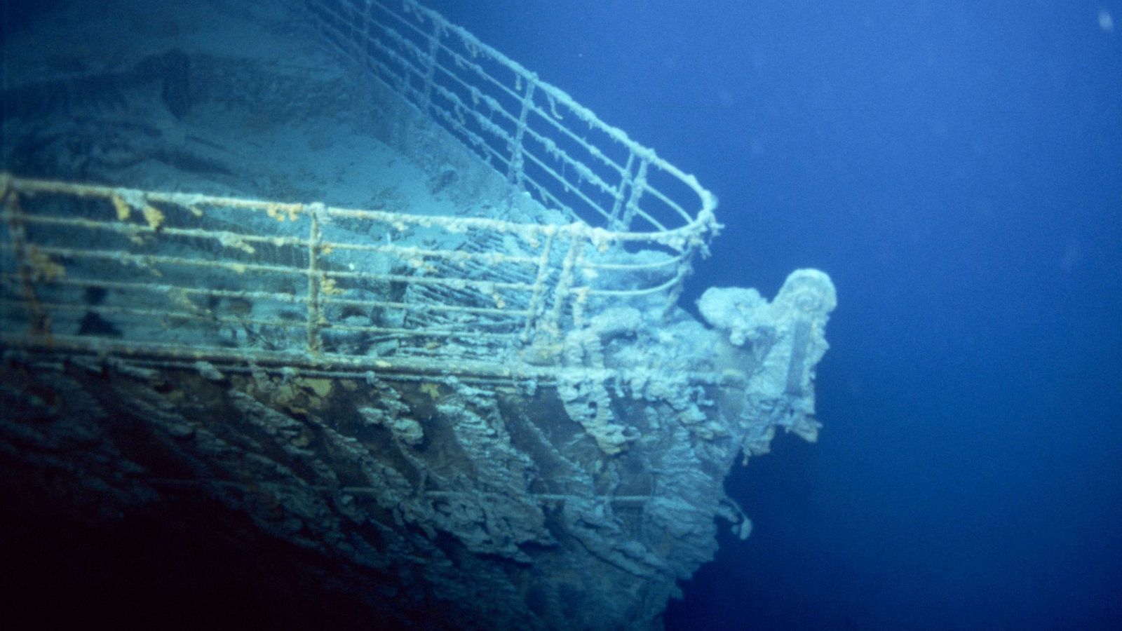 inside titanic underwater