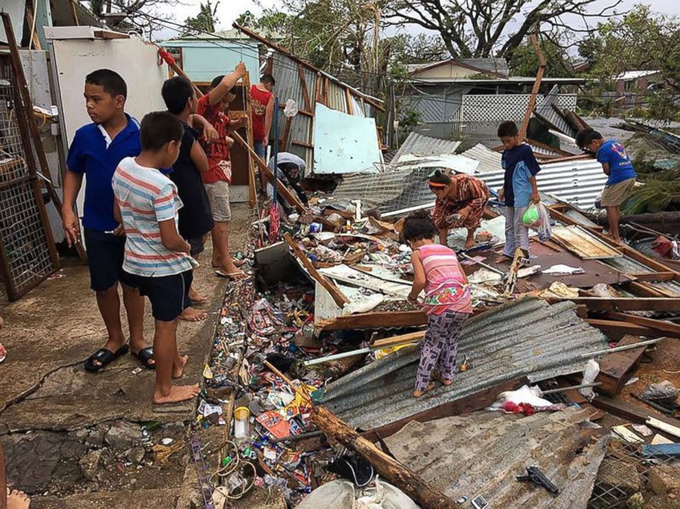 PHOTO: Residents of Nuku'alofa awoke to scenes of devastation on after cyclone Gita hit the island, Feb. 13, 2018.