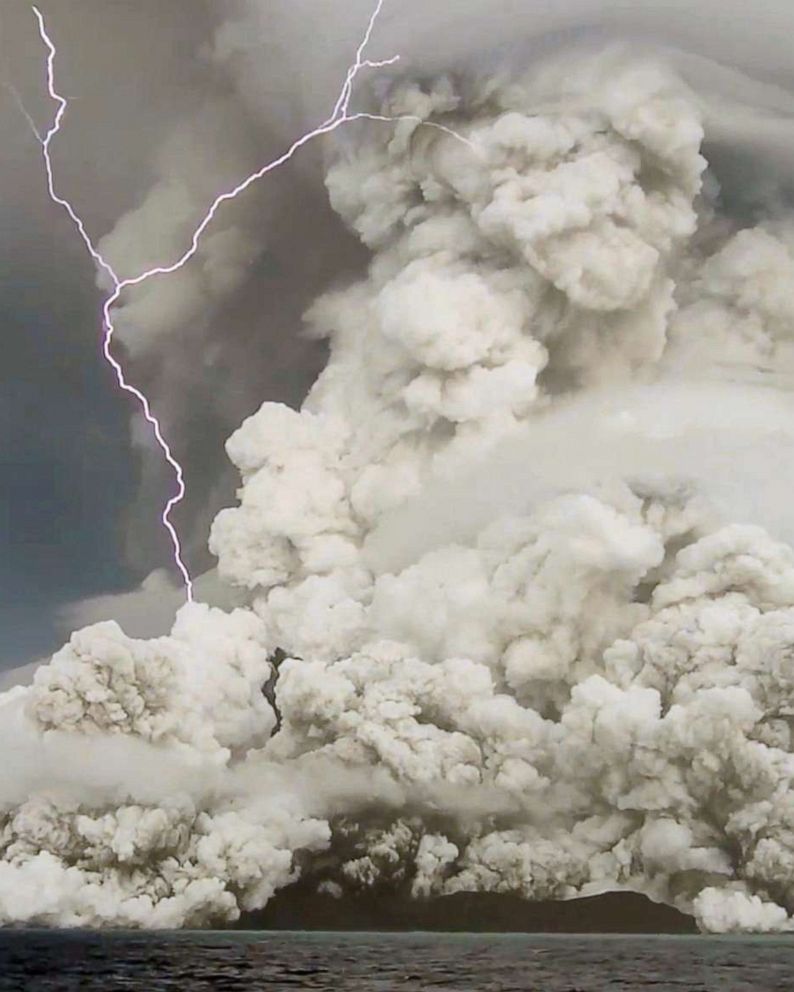 Photos capture devastation from Tonga volcano eruption - ABC News