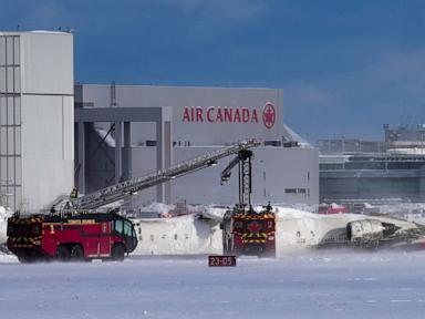 Delta plane crashes, overturns in Toronto; all survive, officials say