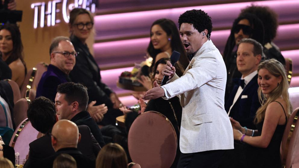 PHOTO: Trevor Noah hosts the 66th Annual Grammy Awards in Los Angeles, Feb. 4, 2024. 