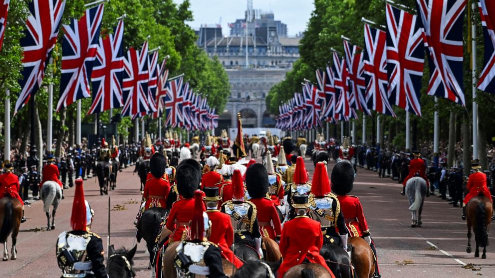 PHOTO: Trooping the Colour parade to honour Britain's King Charles on his official birthday in London