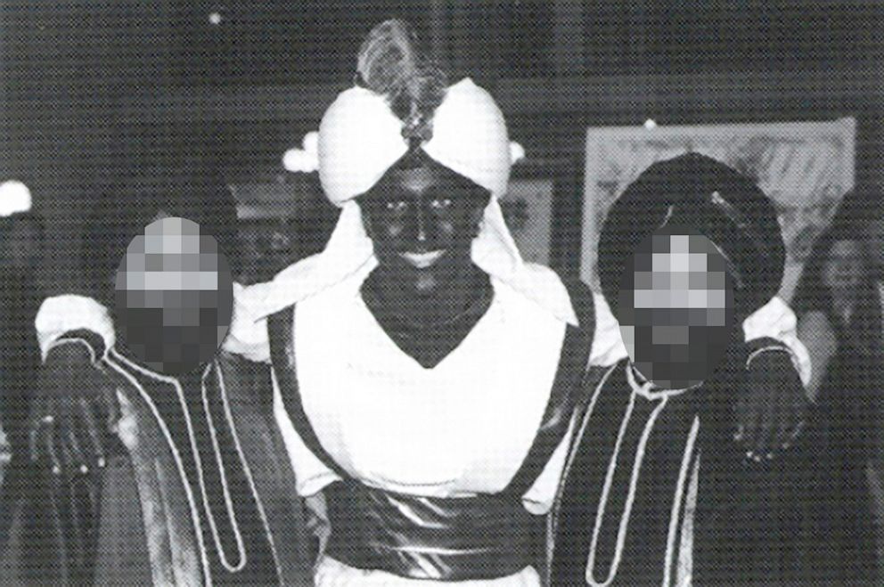 PHOTO: This April 2001 photo, which appeared in a newsletter from the West Point Grey Academy, shows a costumed Justin Trudeau attending an "Arabian Nights" gala.