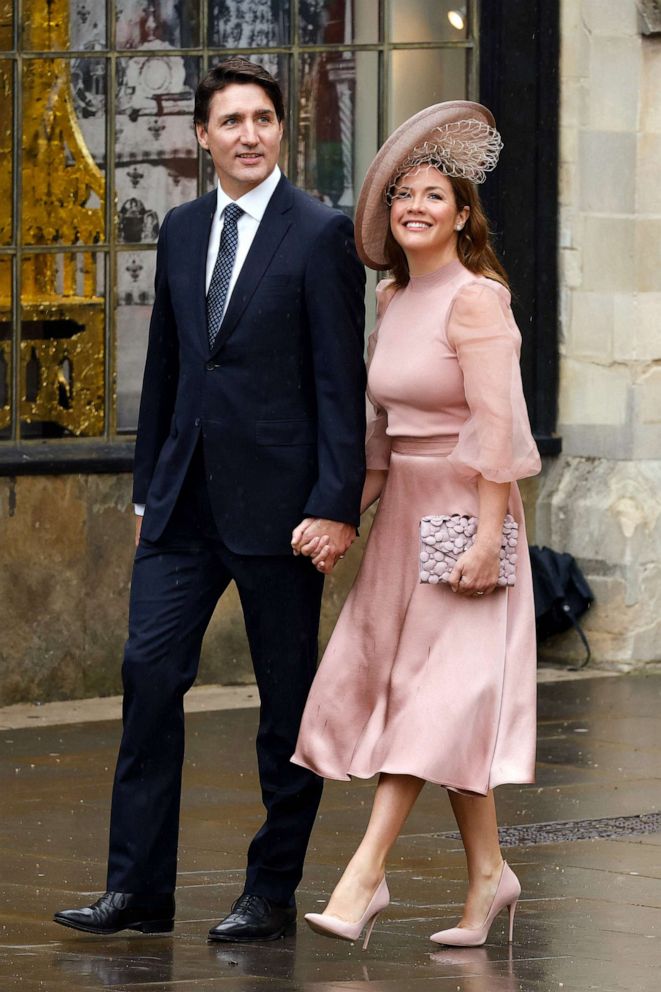 PHOTO: Canadian Prime Minister Justin Trudeau and his wife Sophie arrive at Westminster Abbey in central London, May 6, 2023, ahead of the coronations of Britain's King Charles III and Britain's Camilla, Queen Consort.