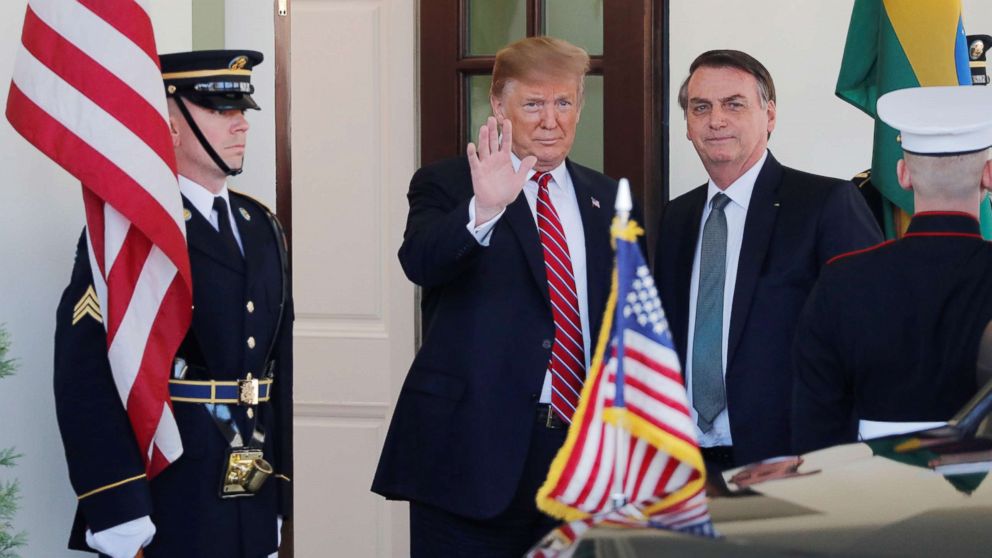 VIDEO: President Donald Trump and "the Trump of the Tropics," Brazilian president Jair Bolsonaro, will meet face to face at the White House on Tuesday.