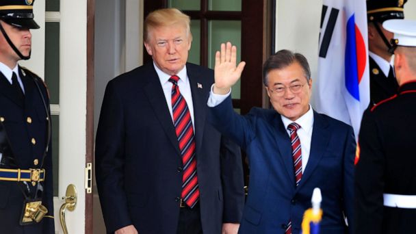 President Trump schedules meeting with South Korean leader Moon Jae-in ...