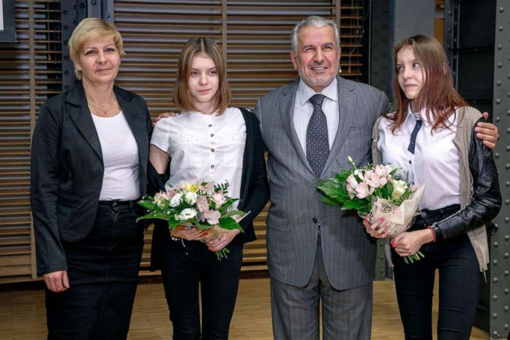 PHOTO: Dr. Abdullah al Rabeeah with Polish twins he separated in Warsaw in 2019.