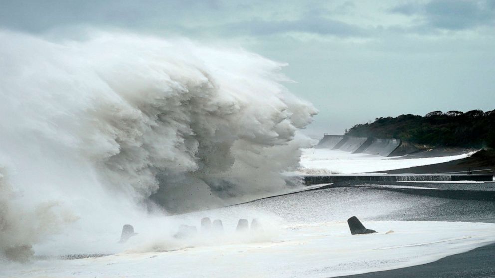 Aftermath of Typhoon Hagibis that killed reportedly 33 in Japan seen in ...