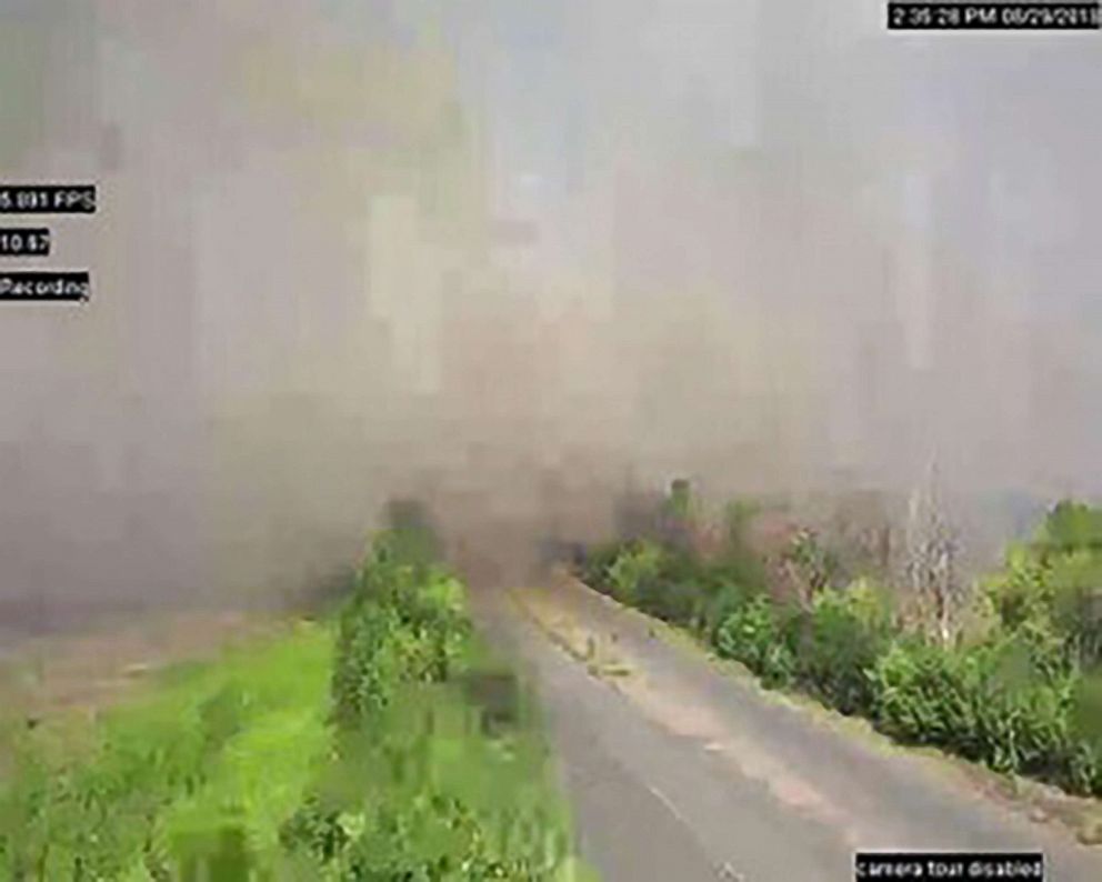 PHOTO: Summer wildfires provoked landmine detonation in Berezove,Eastern Ukraine.