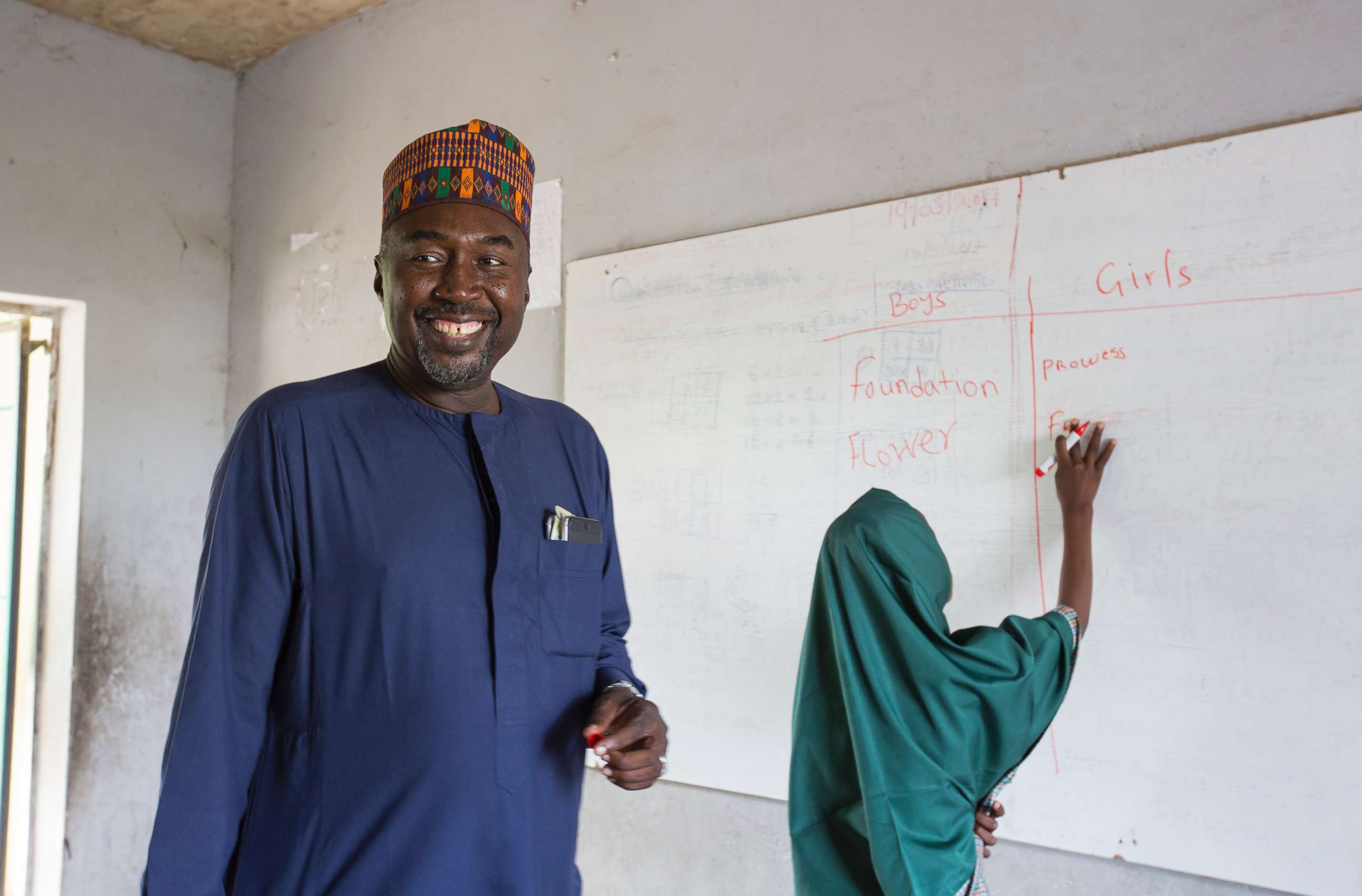 PHOTO: Zannah Mustapha in a class at the Future Prowess Islamic Foundation School in Maiduguri, Borno State, Nigeria, May 17, 2017.