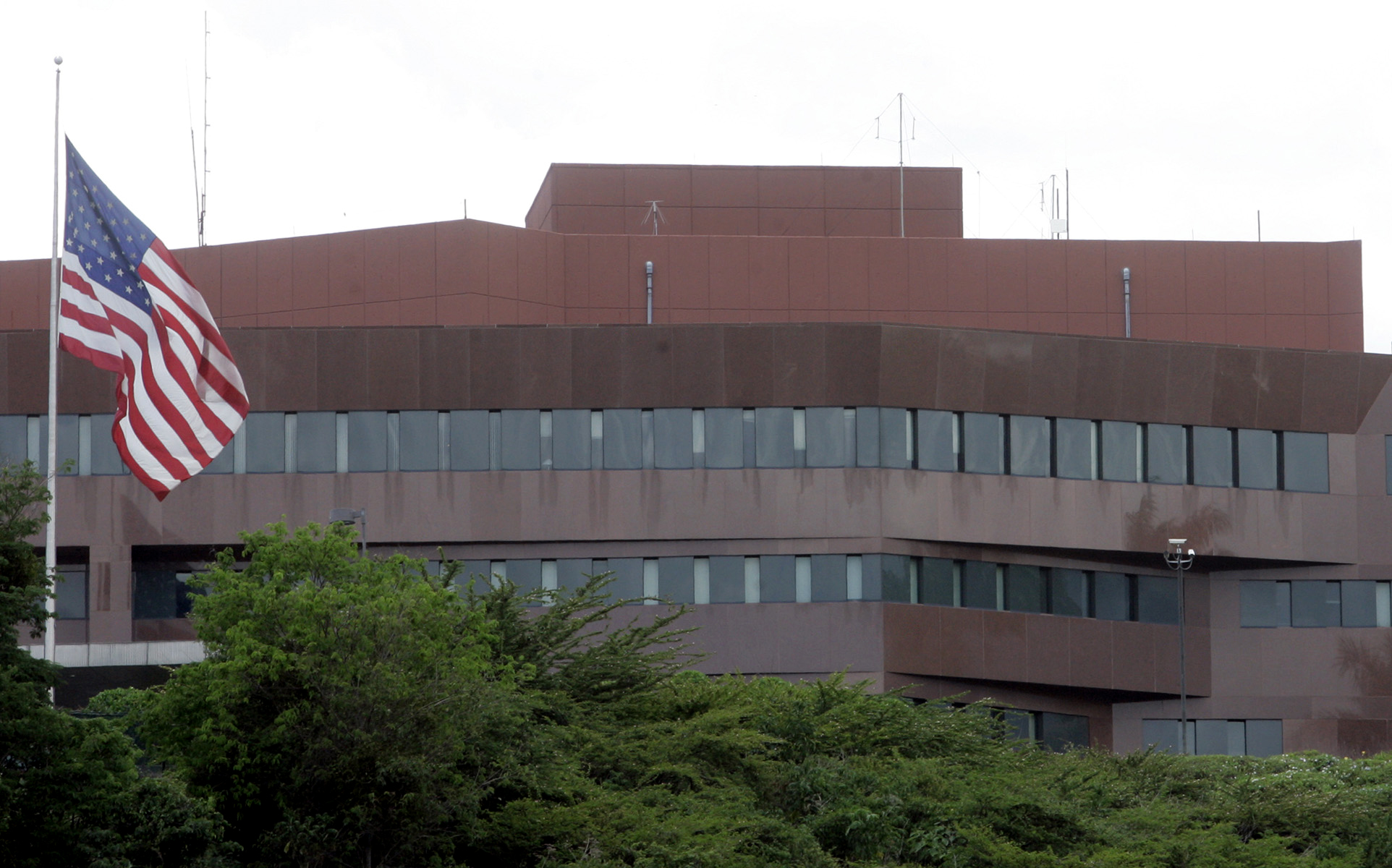 PHOTO: The U.S. embassy in Caracas, Venezuela.