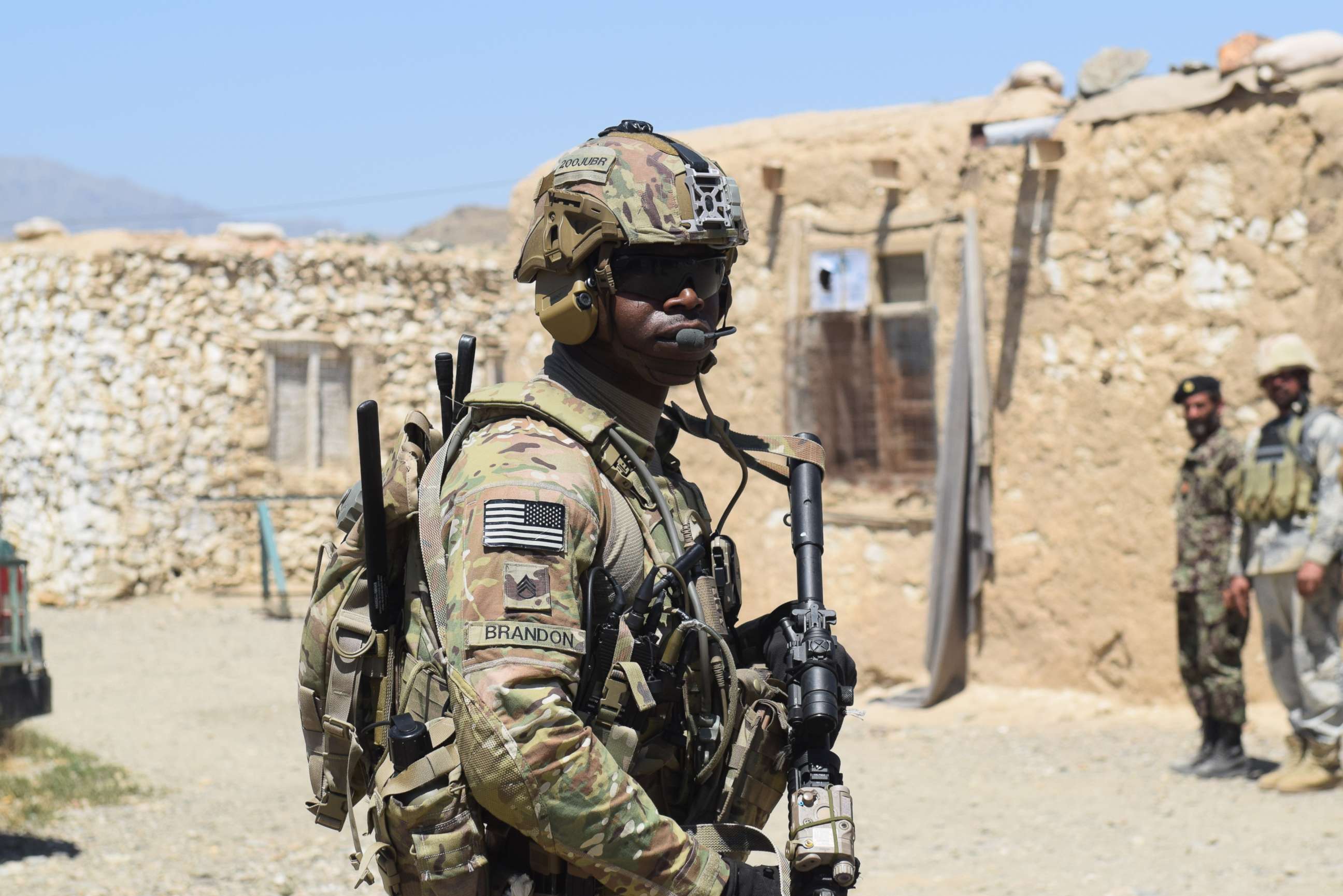 PHOTO: Advisors from the 2nd Security Force Assistance Brigade conducting advising during their deployment to Afghanistan, June 13, 2019.