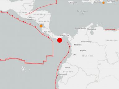 Tsunami threat after 7.6 magnitude earthquake recorded in Panama