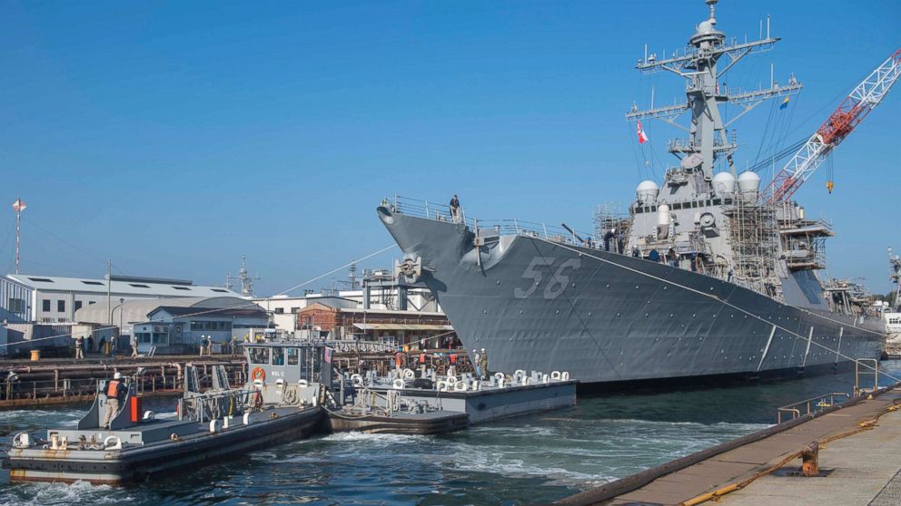 VIDEO: Time-lapse of US Navy destroyer USS McCain