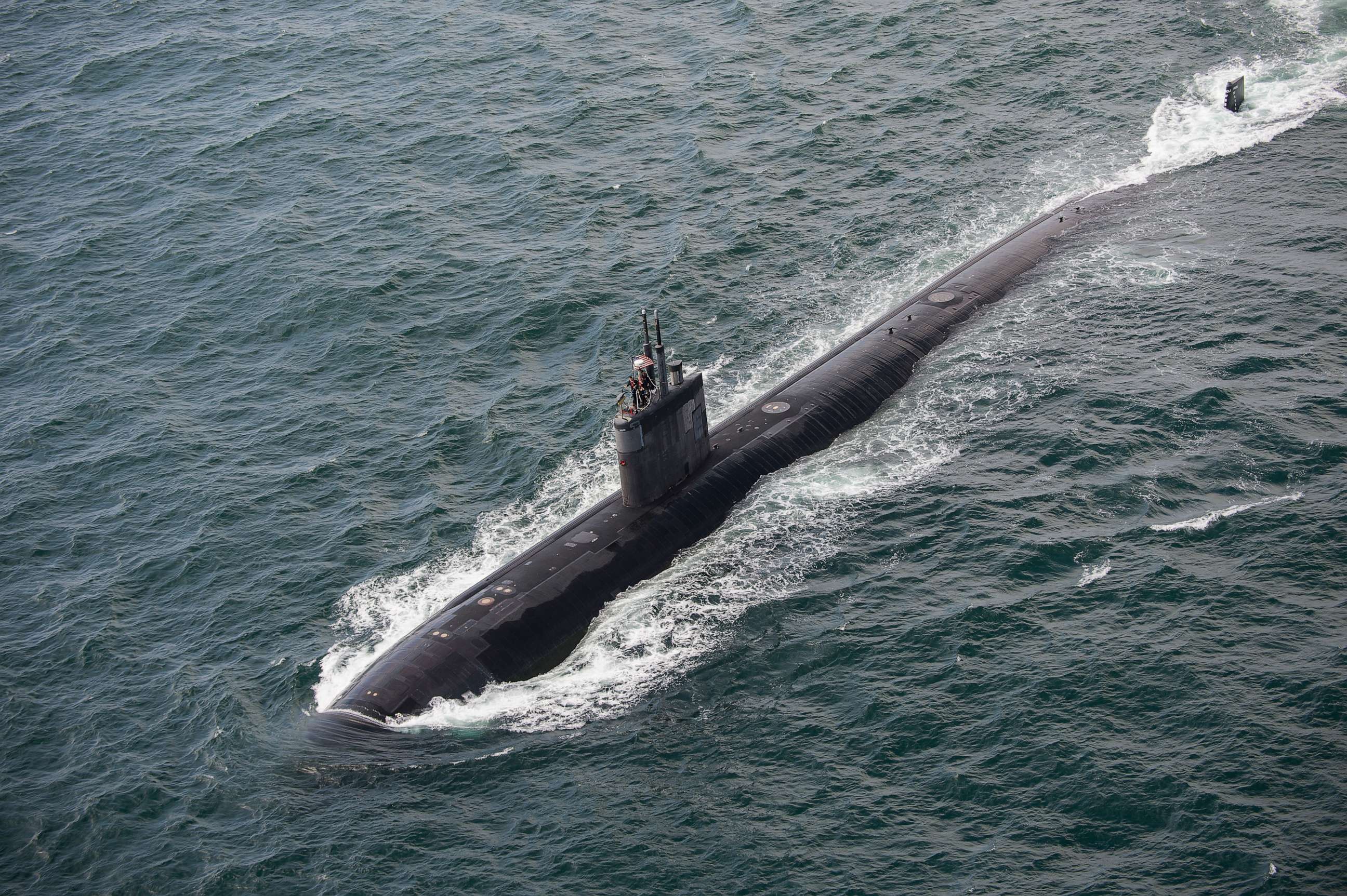 PHOTO: The USS Pasadena returns to Naval Base Point Loma, San Diego, Mar. 30, 2017 after a six-month deployment to the Western Pacific.