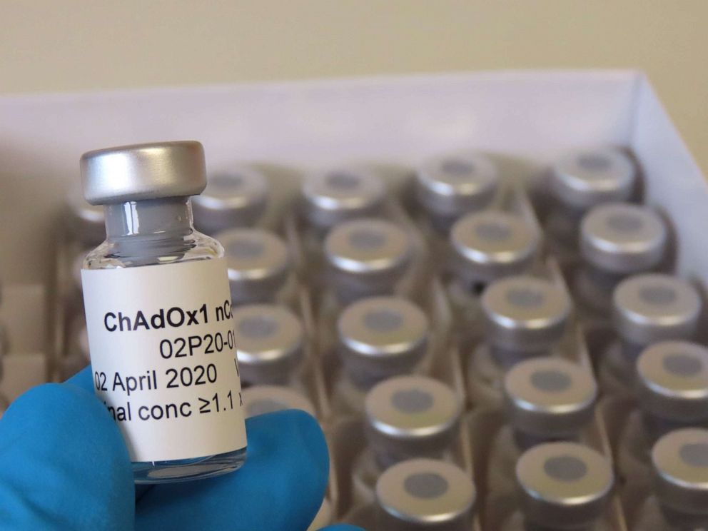 PHOTO: The first box of the vaccine candidate to be used in Phase I / II trial, at the Clinical Biomanufacturing Facility (CBF) in Oxford, Britain, April 2, 2020.