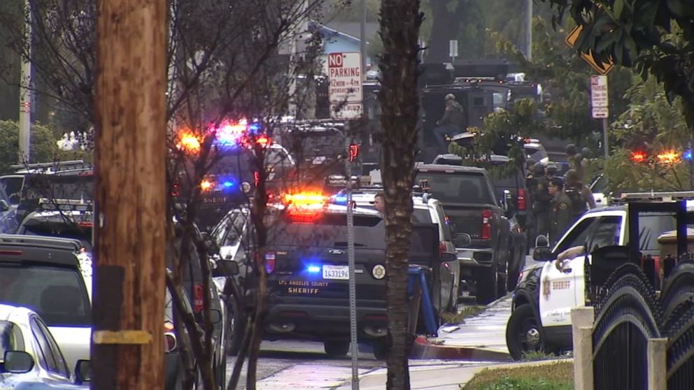 PHOTO: A man was barricaded inside a Valinda, Calif., home for hours after exchanging gunfire with sheriff's deputies and shooting at pedestrians on the street, officials say.