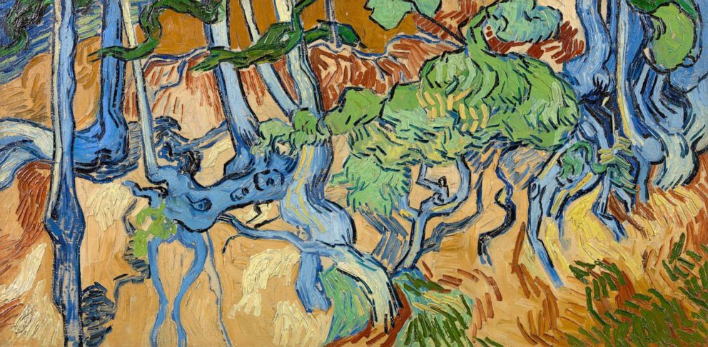 PHOTO: Dutch painter Vincent van Gogh's last painting 'Tree Roots' (Vincent van Gogh, Auvers-sur-Oise, 27 July 1890) is seen in this handout picture released by the Van Gogh Museum on July 29, 2020.