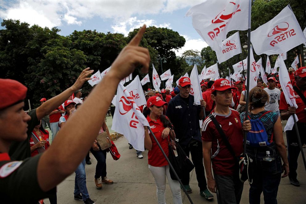 PHOTO: Supporters of Venezuela's President Nicolas Maduro take part in a pro-government rally to commemorate the 208th anniversary of the country's independence in Caracas, Venezuela, July 5, 2019.