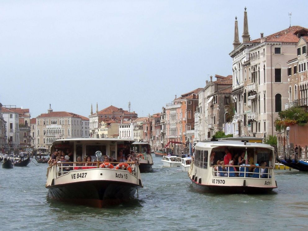 PHOTO: Vaporetta's on the Grand canal, Jan. 03, 2012, in Venice.
