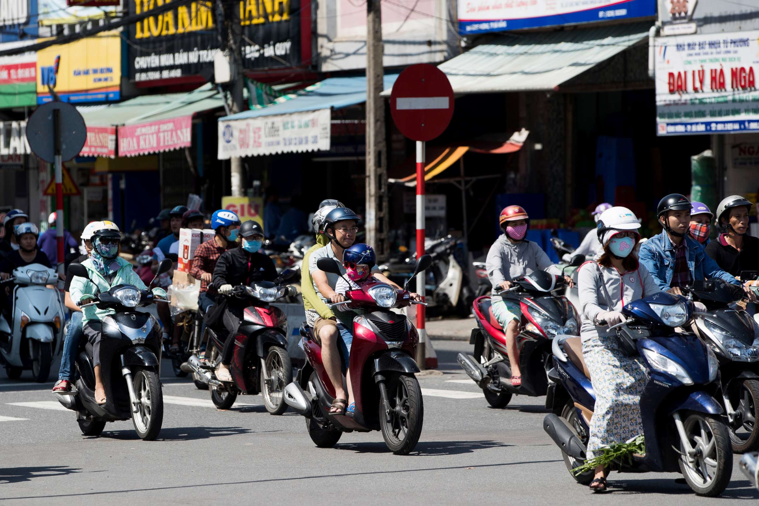 PHOTO: Motorcyclists travel along a road in Da Nang, Vietnam in this Nov. 11, 2017 file photo.