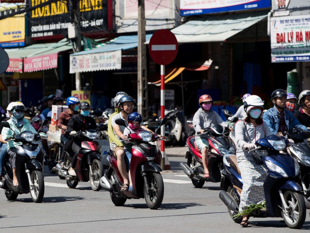 PHOTO: Motorcyclists travel along a road in Da Nang, Vietnam in this Nov. 11, 2017 file photo.