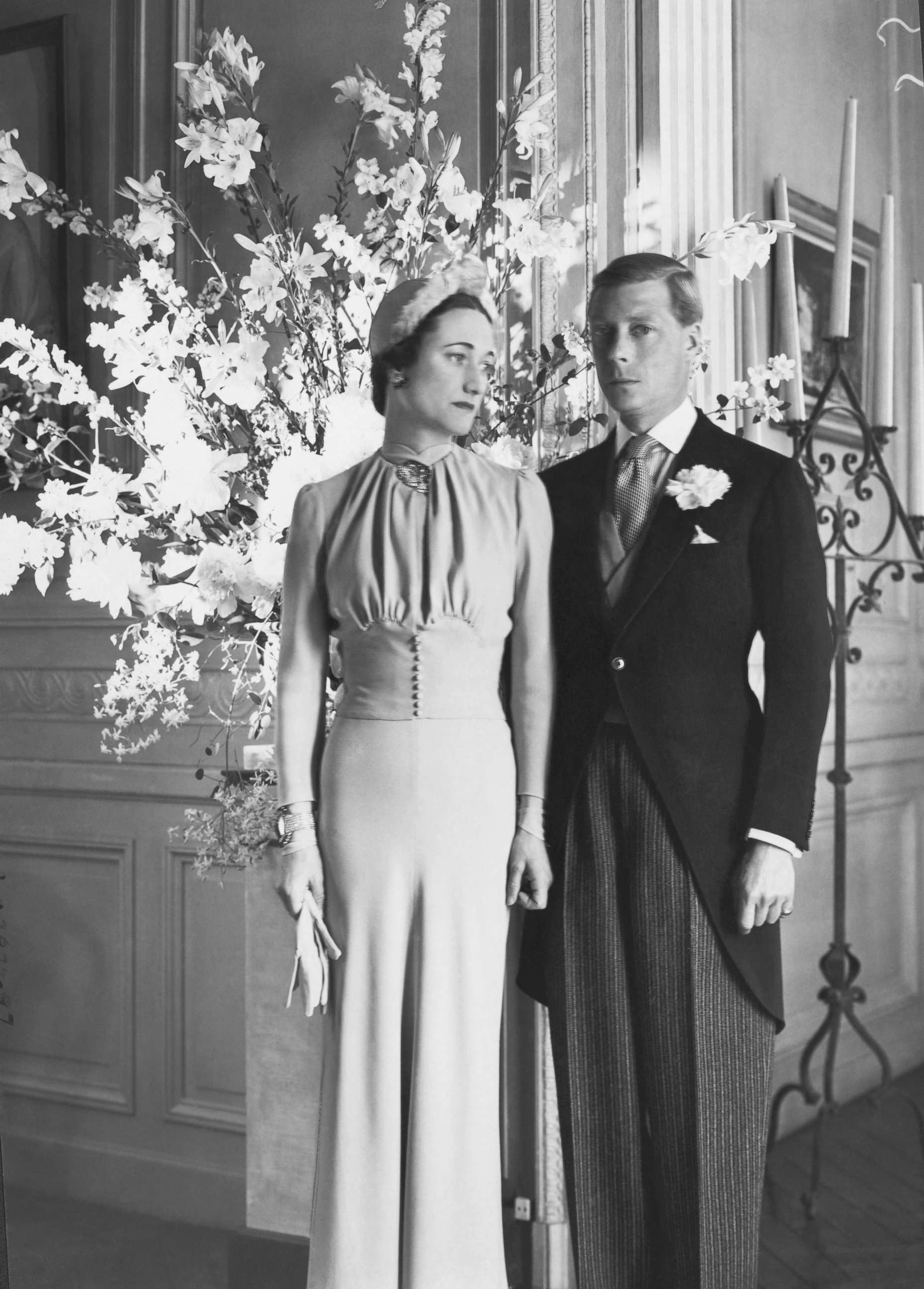 PHOTO: The Duke and Duchess of Windsor at the Chateau de Cande pose for a portrait after their wedding, Monts, France, June 3, 1937.