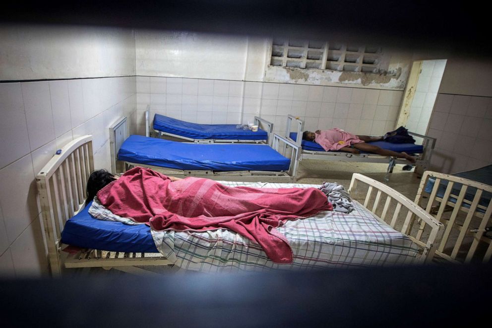 PHOTO: Mental health patients lie on their beds at the Caracas Psychiatric Hospital, in Caracas, Venezuela, July 14, 2019.