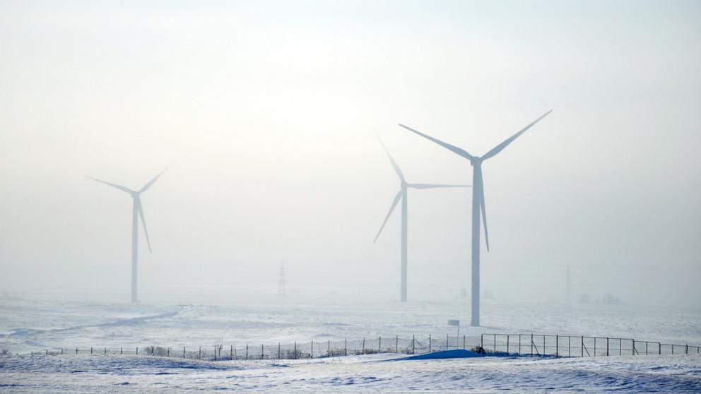 PHOTO: Wind turbines are seen in this undated stock photo.