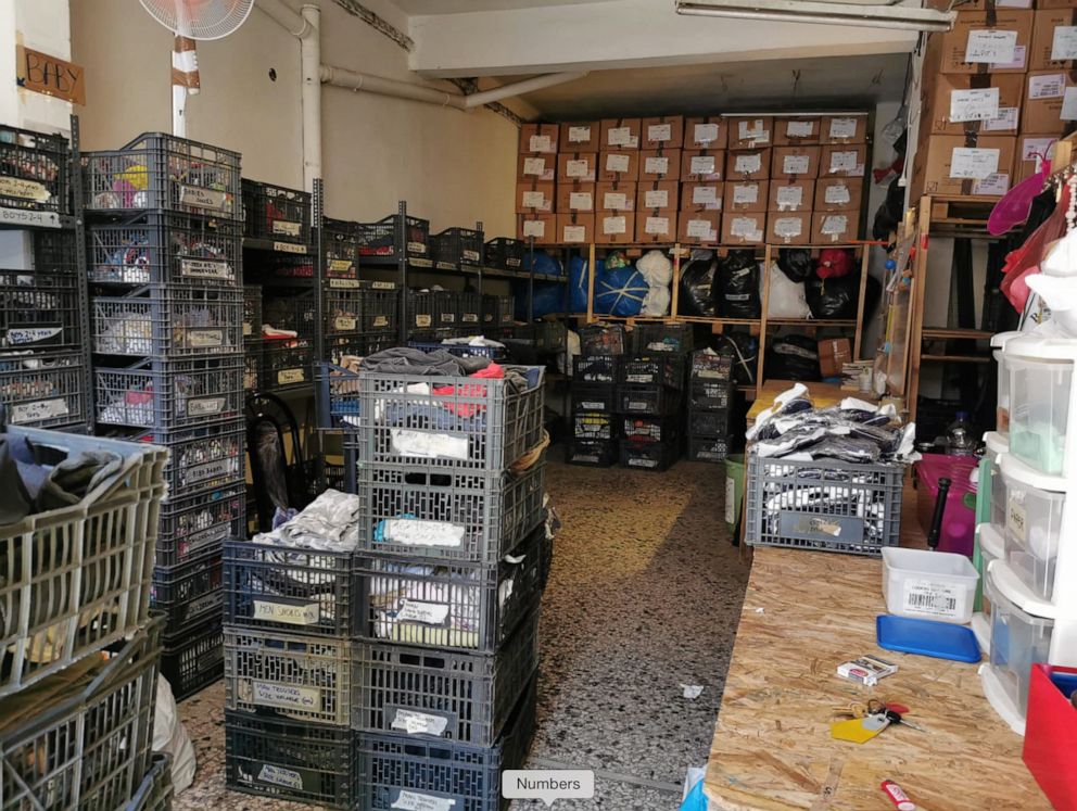 PHOTO:  The "Solidarity Warehouse" in Chios, Greece, in an undated photo before an arson attack in the winter of 2020.
