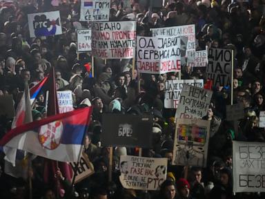 Students lead massive protests in Serbia against state broadcaster and president