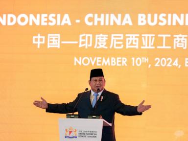 Indonesia's new leader calls for collaboration with China before heading to US