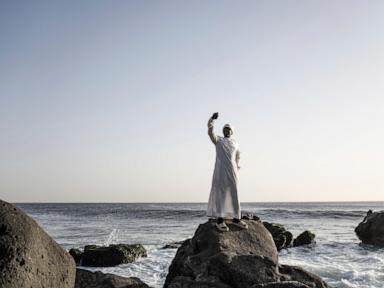 Thousands of followers of a Sufi Muslim brotherhood celebrate a sacred date in Senegal