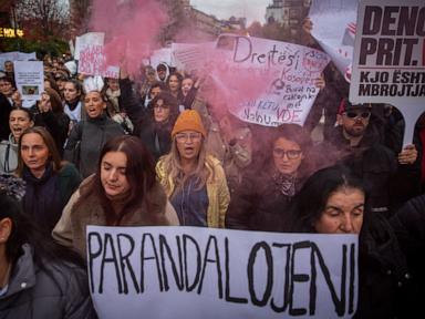 Thousands in Kosovo demand state action after 8 women die this year in domestic violence