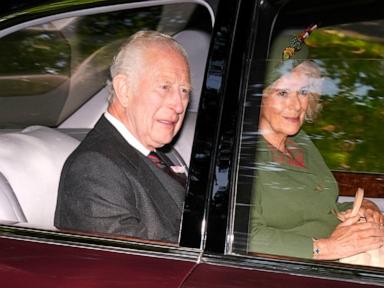 King Charles attends church prayers on the anniversary of Queen Elizabeth's death